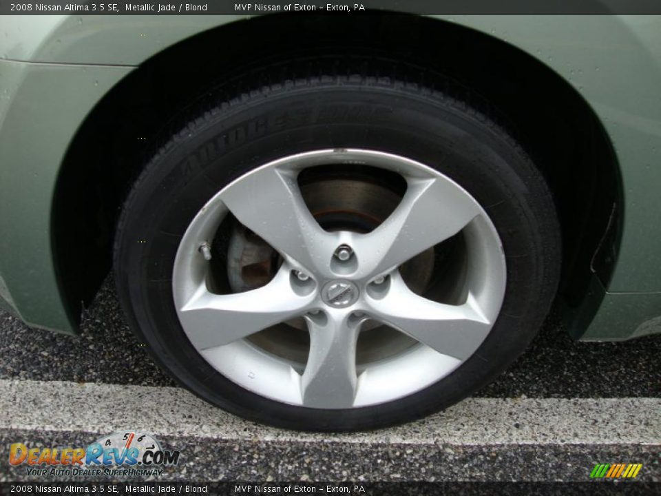 2008 Nissan Altima 3.5 SE Metallic Jade / Blond Photo #17