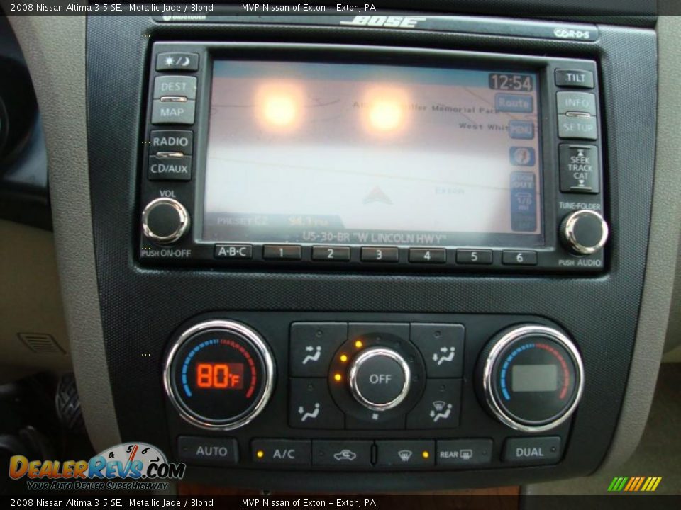 2008 Nissan Altima 3.5 SE Metallic Jade / Blond Photo #19