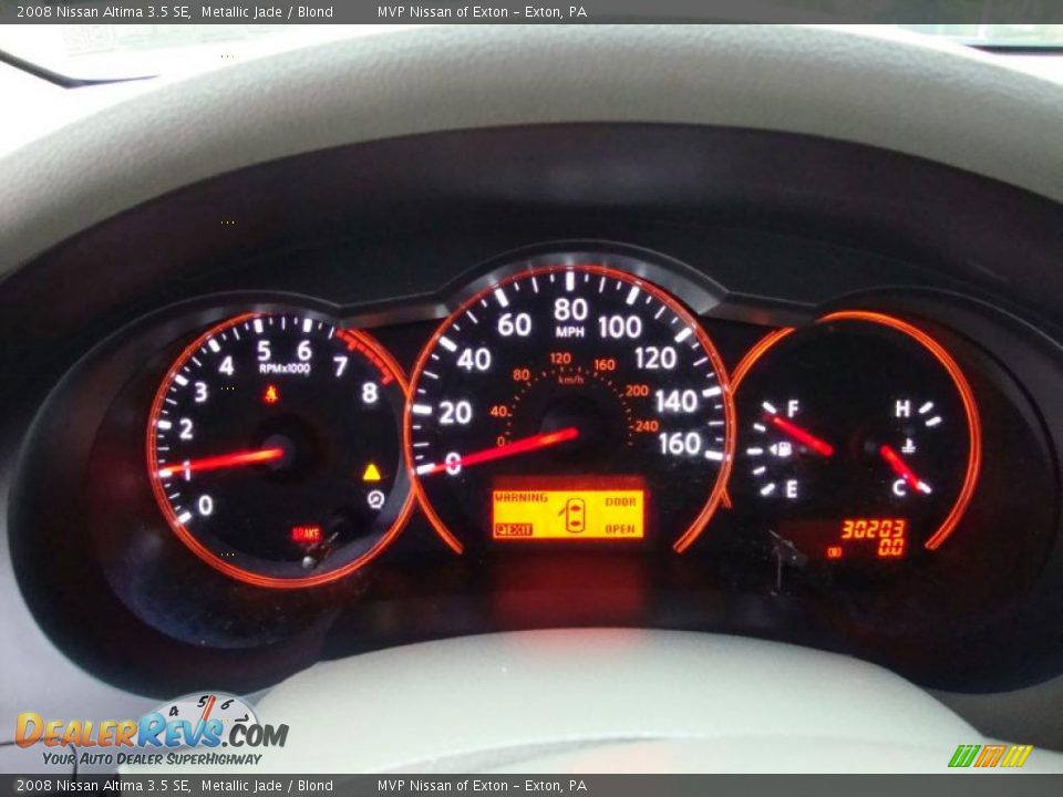 2008 Nissan Altima 3.5 SE Metallic Jade / Blond Photo #21