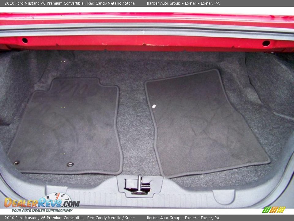 2010 Ford Mustang V6 Premium Convertible Red Candy Metallic / Stone Photo #20