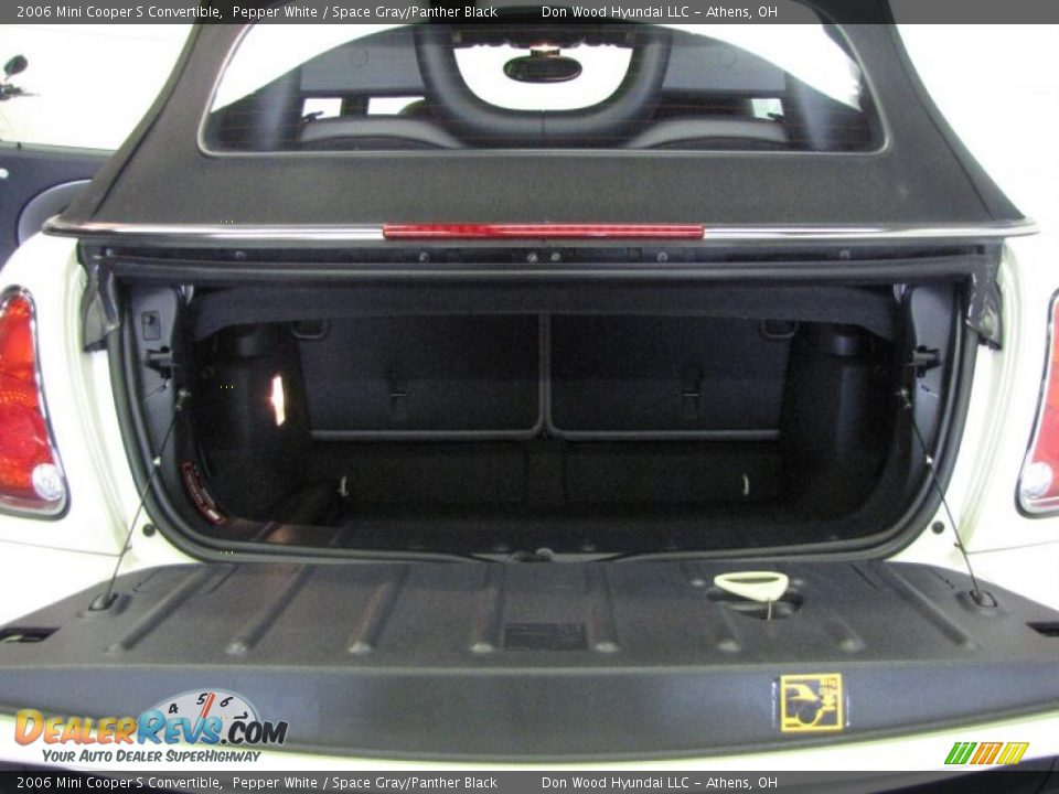 2006 Mini Cooper S Convertible Pepper White / Space Gray/Panther Black Photo #10