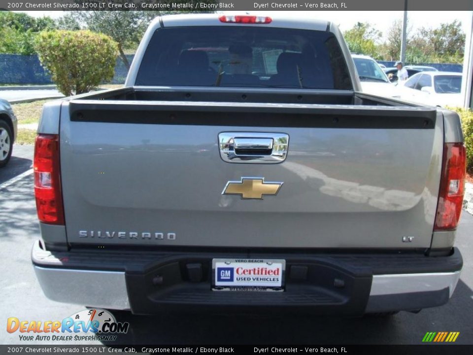 2007 Chevrolet Silverado 1500 LT Crew Cab Graystone Metallic / Ebony Black Photo #4