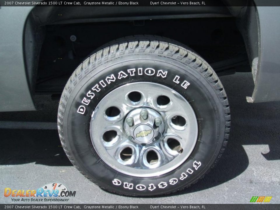 2007 Chevrolet Silverado 1500 LT Crew Cab Graystone Metallic / Ebony Black Photo #6
