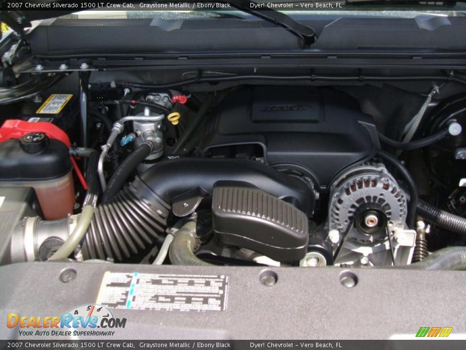 2007 Chevrolet Silverado 1500 LT Crew Cab Graystone Metallic / Ebony Black Photo #8