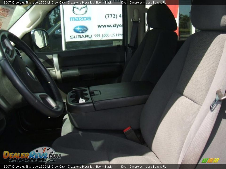 2007 Chevrolet Silverado 1500 LT Crew Cab Graystone Metallic / Ebony Black Photo #10