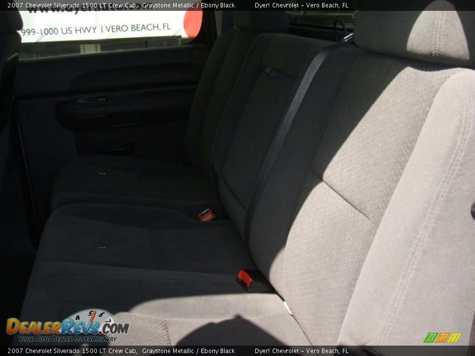 2007 Chevrolet Silverado 1500 LT Crew Cab Graystone Metallic / Ebony Black Photo #12