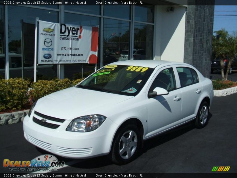 2008 Chevrolet Cobalt LT Sedan Summit White / Neutral Photo #1