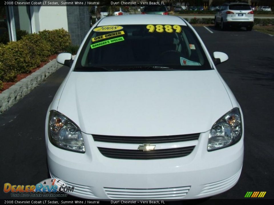 2008 Chevrolet Cobalt LT Sedan Summit White / Neutral Photo #2