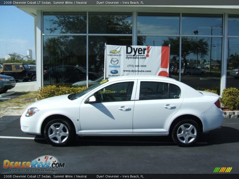 2008 Chevrolet Cobalt LT Sedan Summit White / Neutral Photo #3