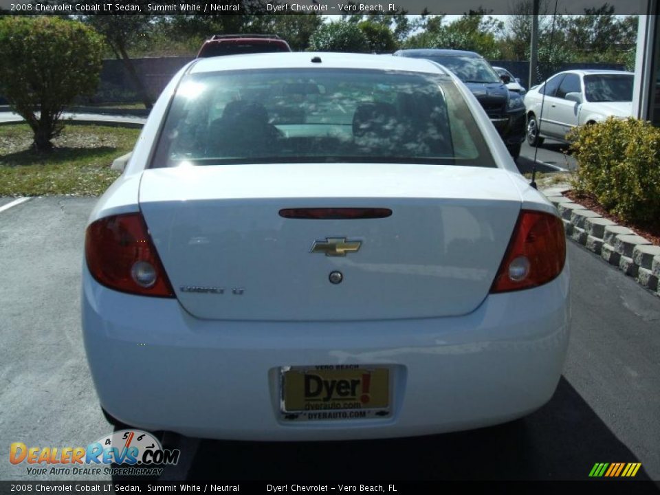 2008 Chevrolet Cobalt LT Sedan Summit White / Neutral Photo #5