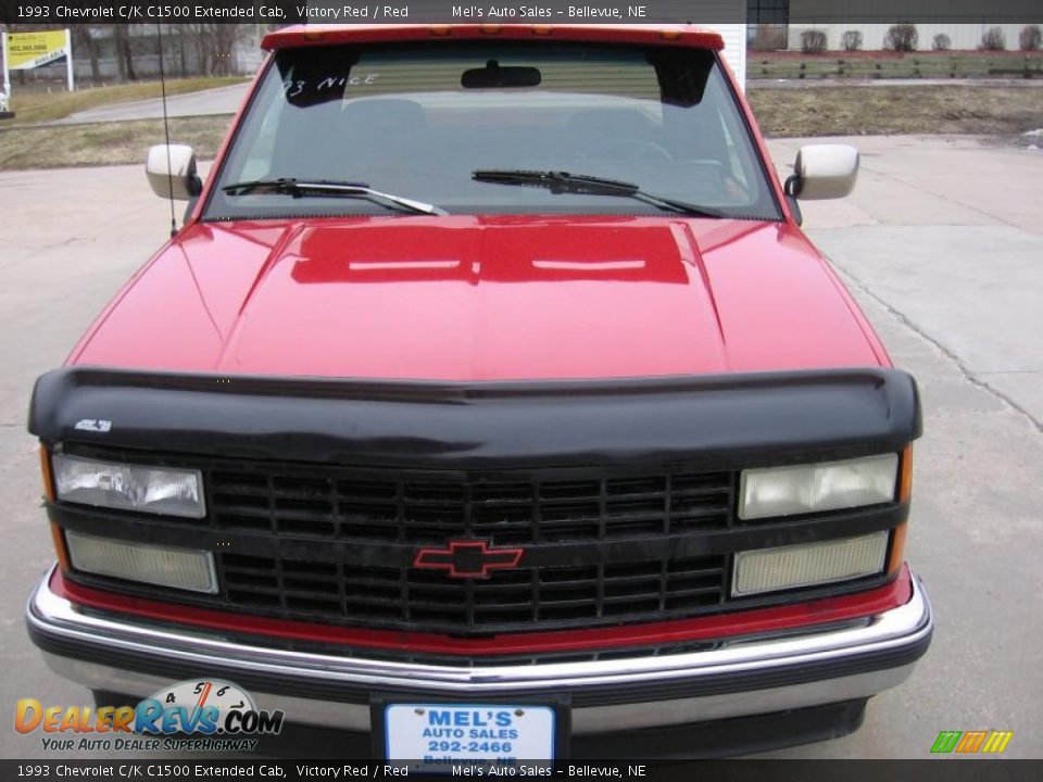 1993 Chevrolet C/K C1500 Extended Cab Victory Red / Red Photo #1