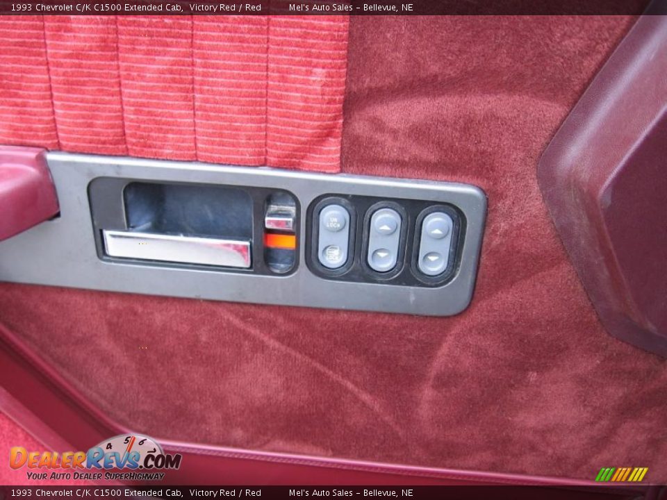 1993 Chevrolet C/K C1500 Extended Cab Victory Red / Red Photo #8