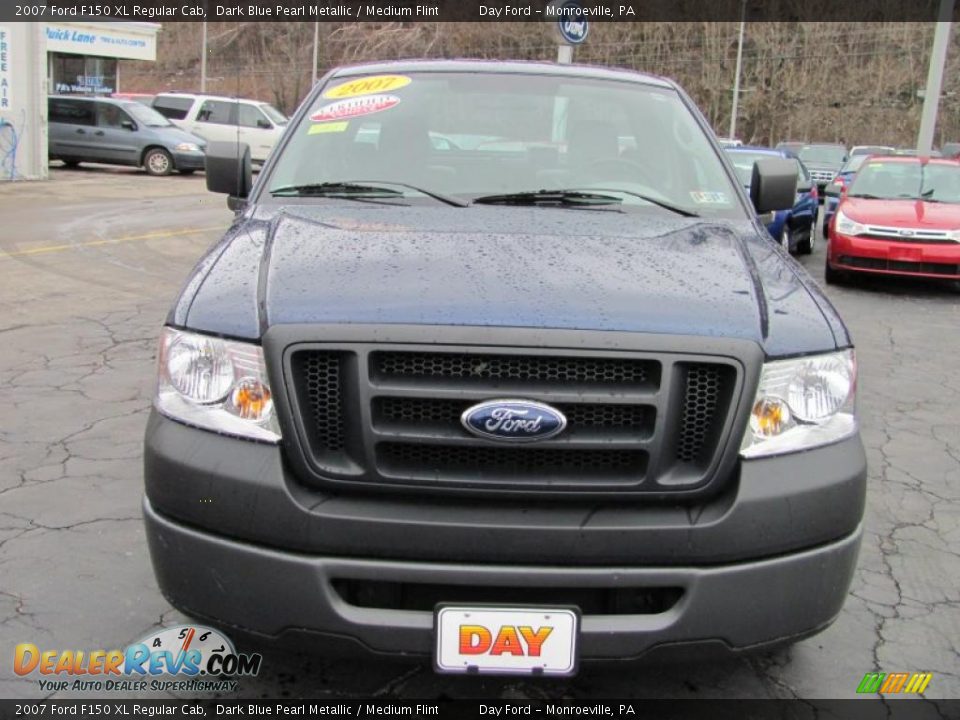 2007 Ford F150 XL Regular Cab Dark Blue Pearl Metallic / Medium Flint Photo #3