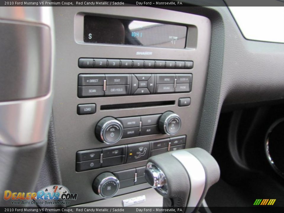 2010 Ford Mustang V6 Premium Coupe Red Candy Metallic / Saddle Photo #11