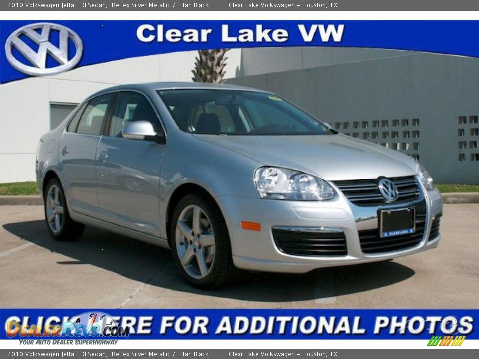 2010 Volkswagen Jetta TDI Sedan Reflex Silver Metallic / Titan Black Photo #1
