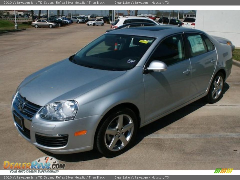 2010 Volkswagen Jetta TDI Sedan Reflex Silver Metallic / Titan Black Photo #3
