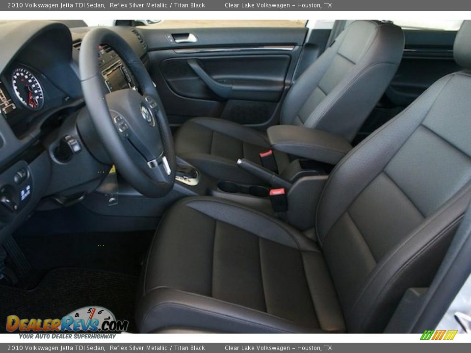 2010 Volkswagen Jetta TDI Sedan Reflex Silver Metallic / Titan Black Photo #5