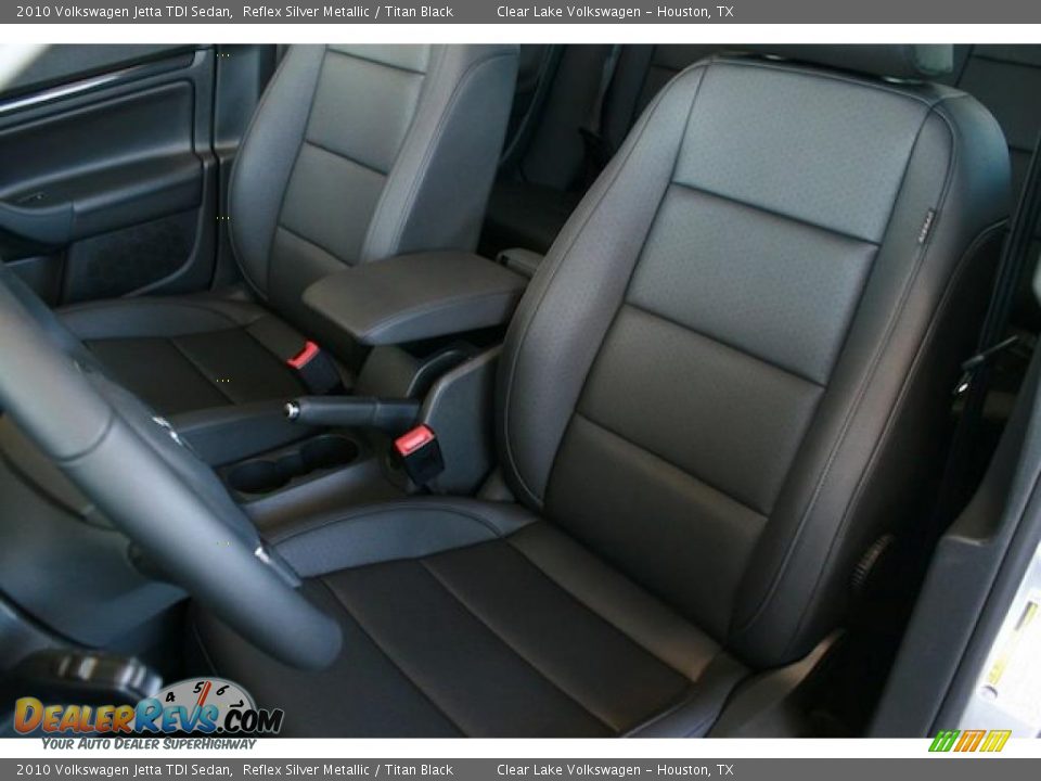 2010 Volkswagen Jetta TDI Sedan Reflex Silver Metallic / Titan Black Photo #7