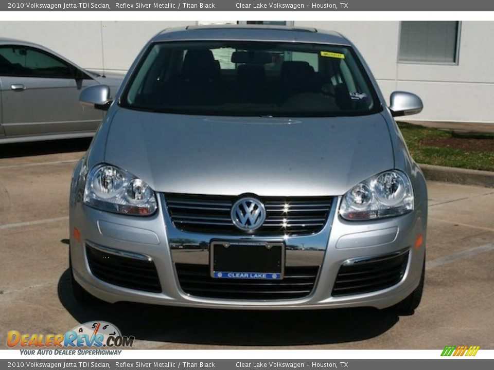 2010 Volkswagen Jetta TDI Sedan Reflex Silver Metallic / Titan Black Photo #10