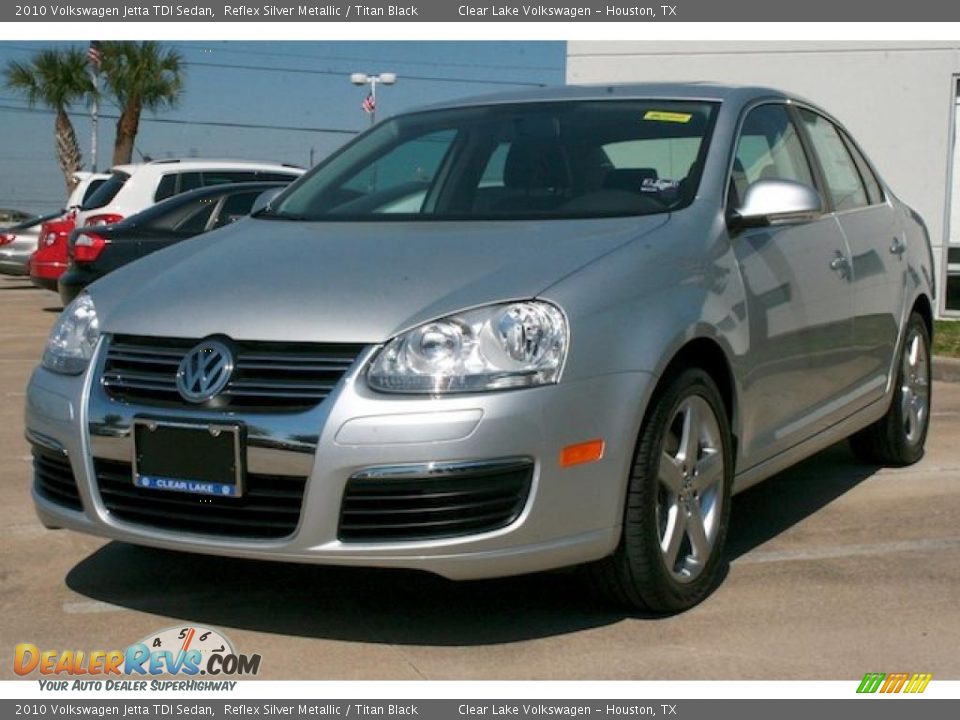 2010 Volkswagen Jetta TDI Sedan Reflex Silver Metallic / Titan Black Photo #11