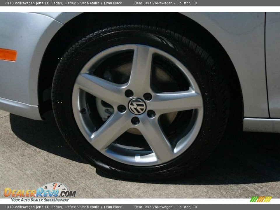 2010 Volkswagen Jetta TDI Sedan Reflex Silver Metallic / Titan Black Photo #12