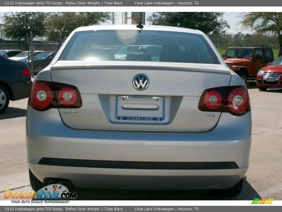 2010 Volkswagen Jetta TDI Sedan Reflex Silver Metallic / Titan Black Photo #14
