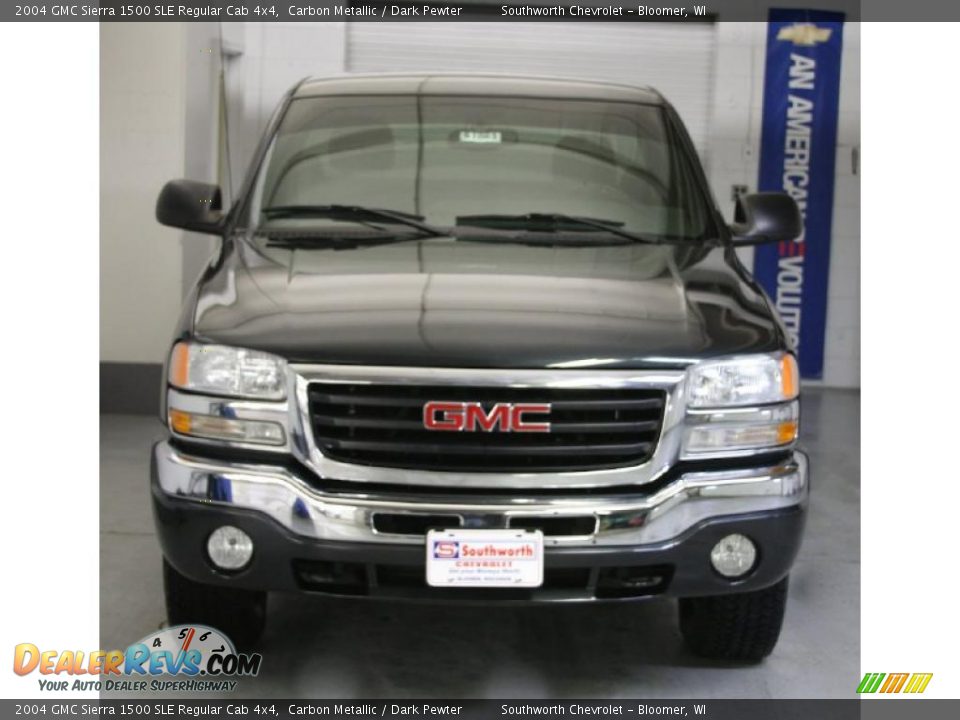 2004 GMC Sierra 1500 SLE Regular Cab 4x4 Carbon Metallic / Dark Pewter Photo #2