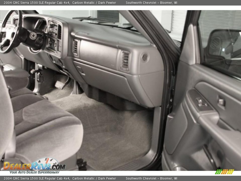 2004 GMC Sierra 1500 SLE Regular Cab 4x4 Carbon Metallic / Dark Pewter Photo #4