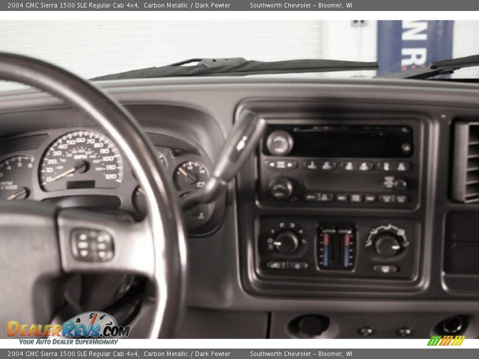 2004 GMC Sierra 1500 SLE Regular Cab 4x4 Carbon Metallic / Dark Pewter Photo #6