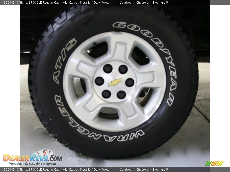 2004 GMC Sierra 1500 SLE Regular Cab 4x4 Carbon Metallic / Dark Pewter Photo #9