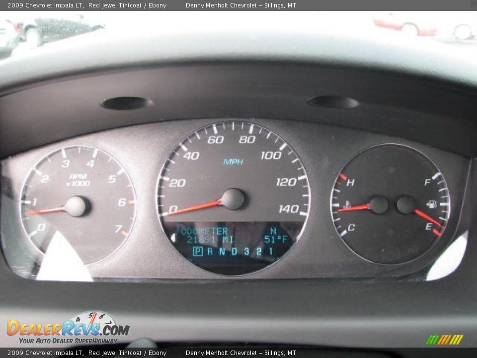 2009 Chevrolet Impala LT Red Jewel Tintcoat / Ebony Photo #11
