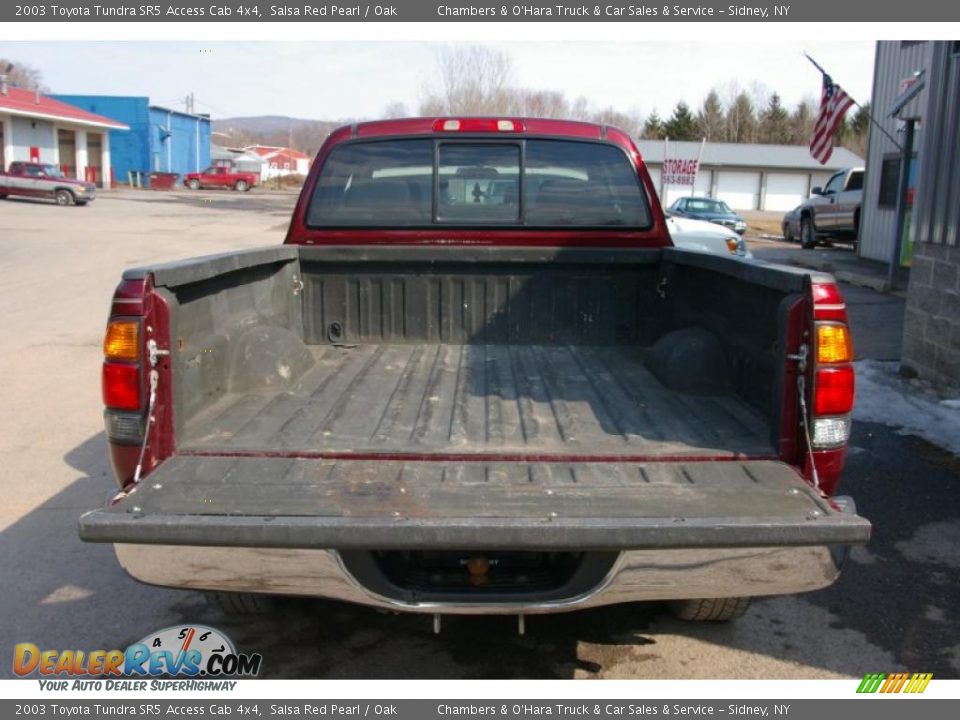 2003 Toyota Tundra SR5 Access Cab 4x4 Salsa Red Pearl / Oak Photo #10