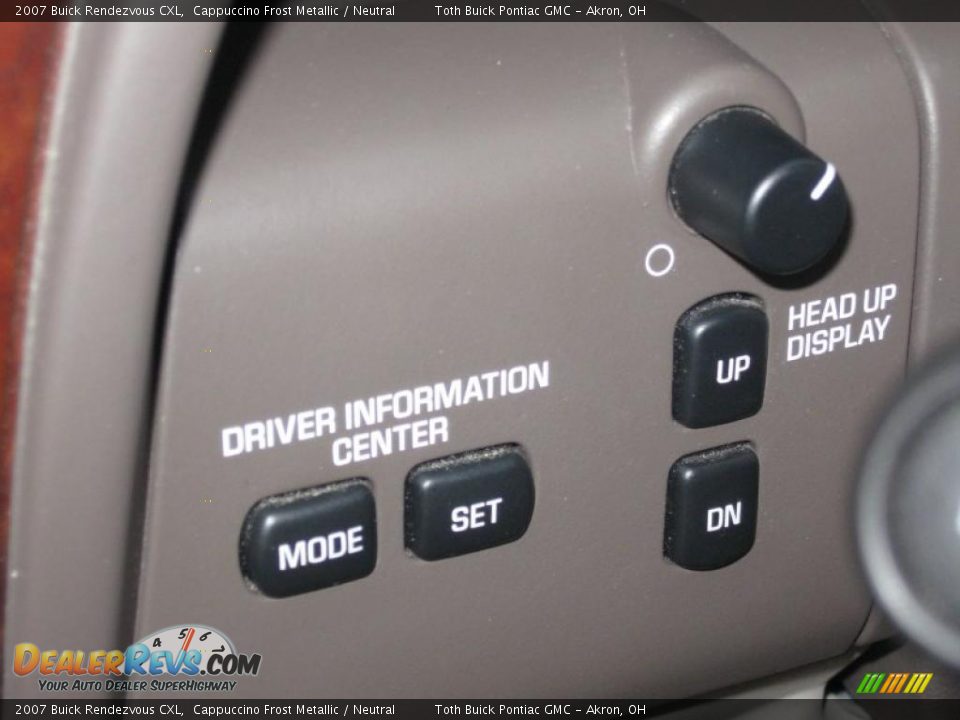 2007 Buick Rendezvous CXL Cappuccino Frost Metallic / Neutral Photo #11