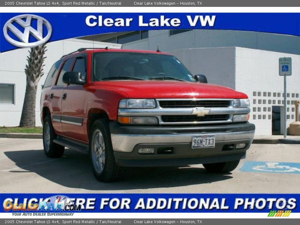 2005 Chevrolet Tahoe LS 4x4 Sport Red Metallic / Tan/Neutral Photo #1