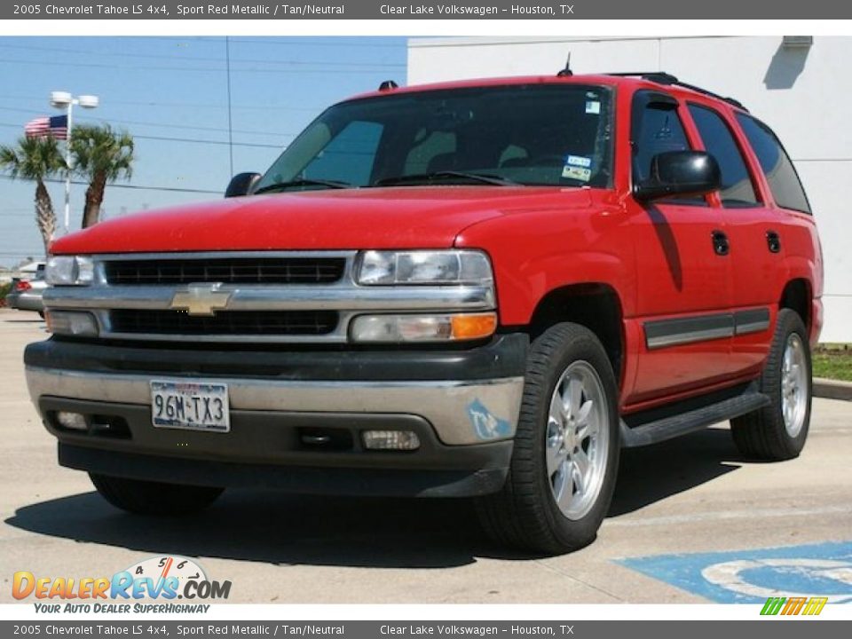 2005 Chevrolet Tahoe LS 4x4 Sport Red Metallic / Tan/Neutral Photo #3