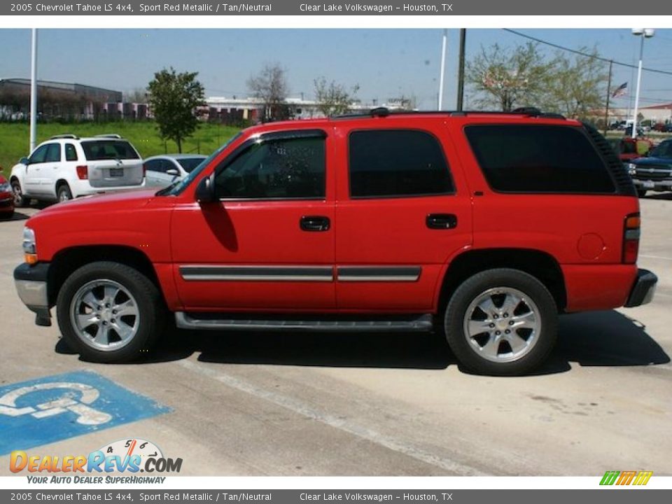 2005 Chevrolet Tahoe LS 4x4 Sport Red Metallic / Tan/Neutral Photo #5