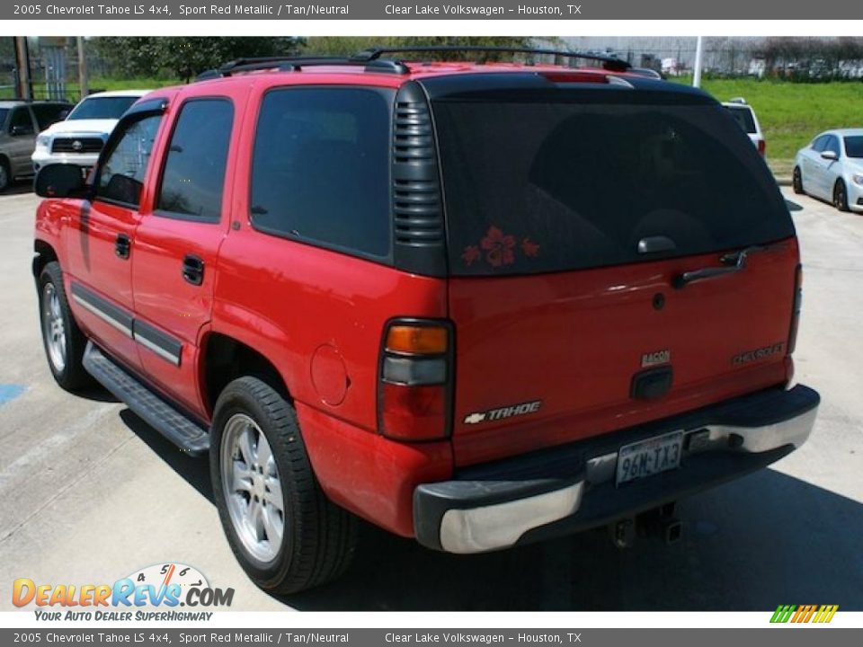 2005 Chevrolet Tahoe LS 4x4 Sport Red Metallic / Tan/Neutral Photo #8
