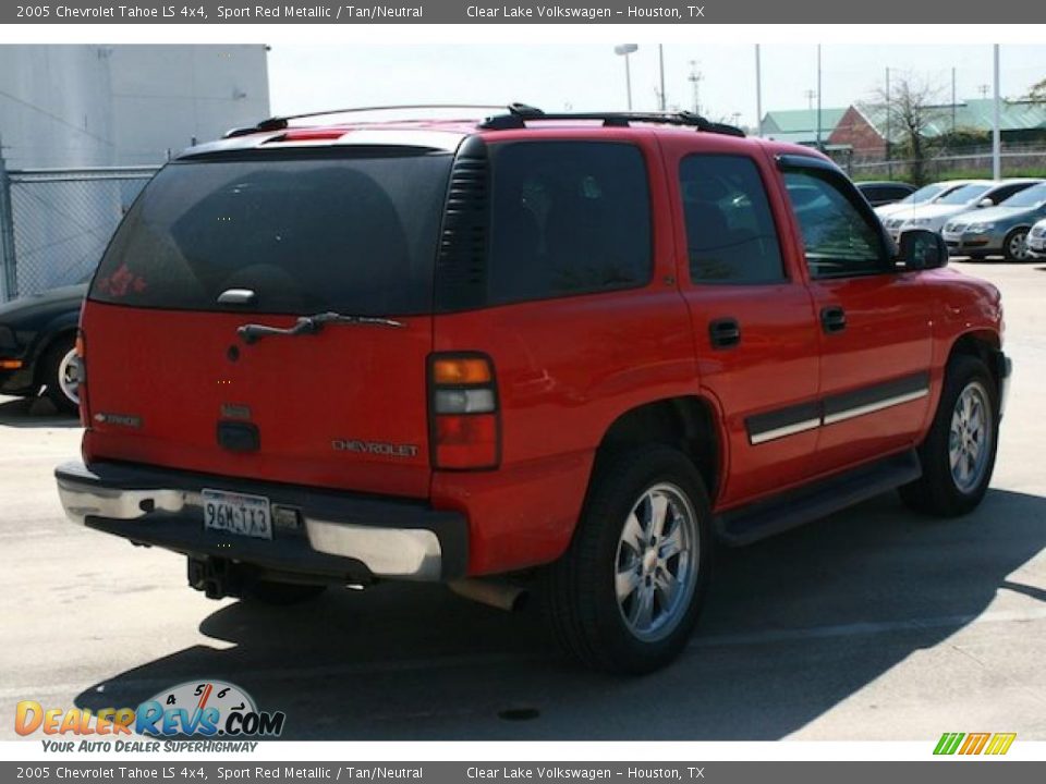 2005 Chevrolet Tahoe LS 4x4 Sport Red Metallic / Tan/Neutral Photo #10