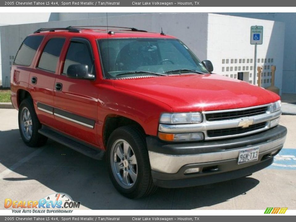 2005 Chevrolet Tahoe LS 4x4 Sport Red Metallic / Tan/Neutral Photo #14