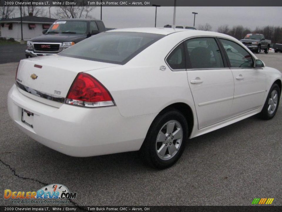 2009 Chevrolet Impala LT White / Ebony Photo #3