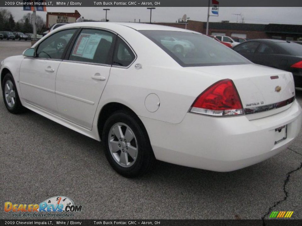 2009 Chevrolet Impala LT White / Ebony Photo #4