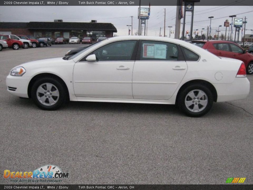 2009 Chevrolet Impala LT White / Ebony Photo #5