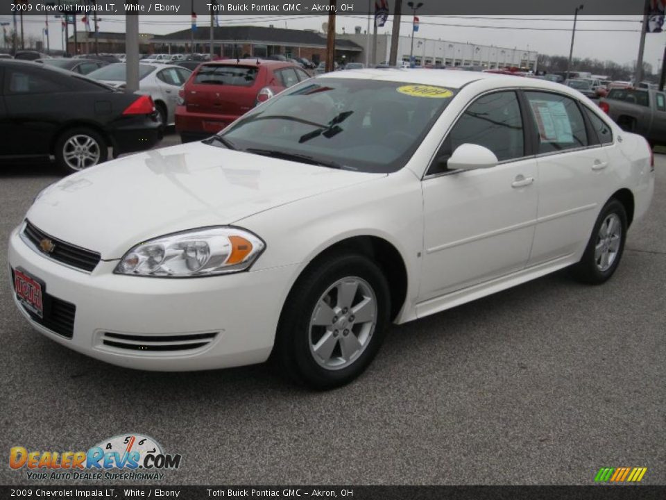 2009 Chevrolet Impala LT White / Ebony Photo #6