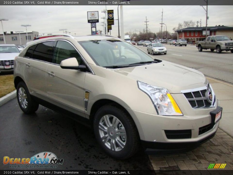 2010 Cadillac SRX V6 Gold Mist / Shale/Brownstone Photo #3