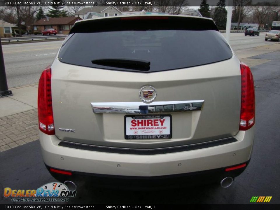 2010 Cadillac SRX V6 Gold Mist / Shale/Brownstone Photo #5
