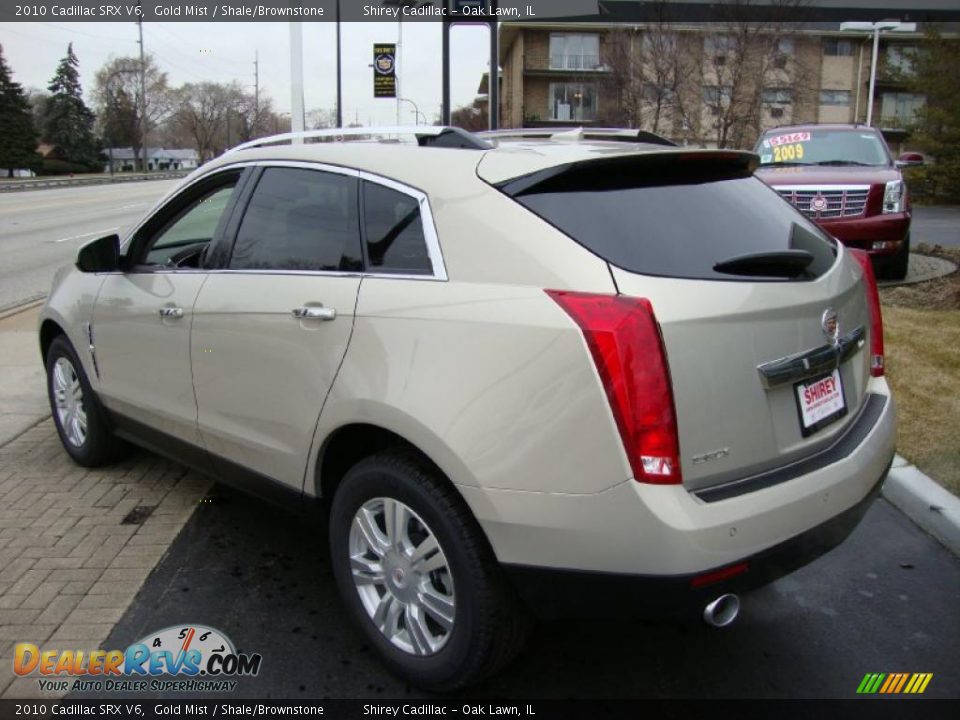 2010 Cadillac SRX V6 Gold Mist / Shale/Brownstone Photo #6