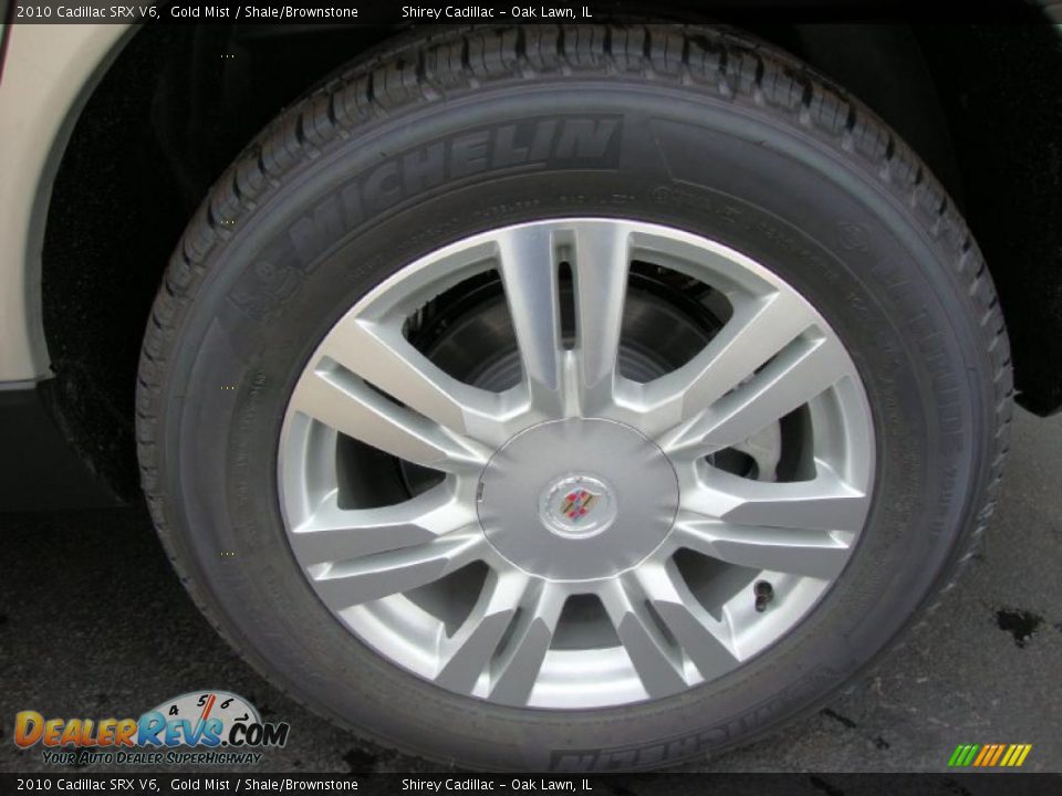 2010 Cadillac SRX V6 Gold Mist / Shale/Brownstone Photo #7