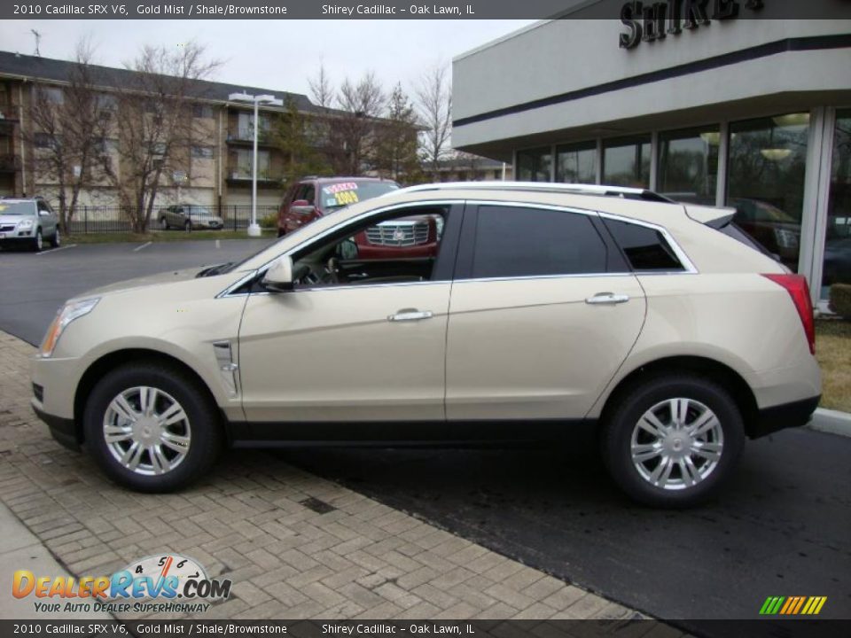 2010 Cadillac SRX V6 Gold Mist / Shale/Brownstone Photo #8