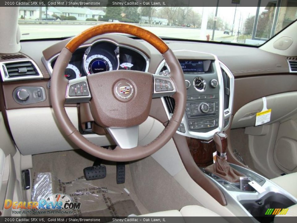 2010 Cadillac SRX V6 Gold Mist / Shale/Brownstone Photo #11