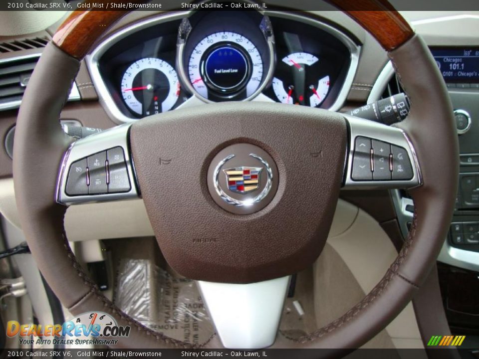 2010 Cadillac SRX V6 Gold Mist / Shale/Brownstone Photo #17